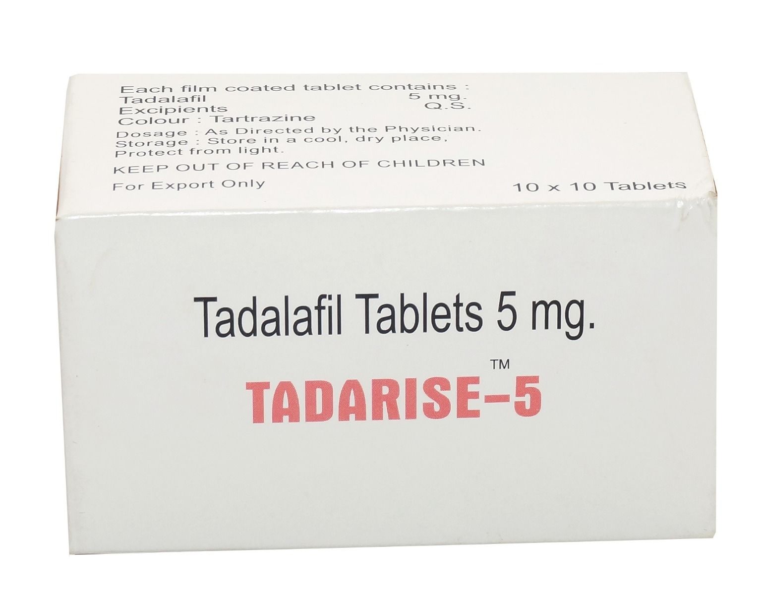 Tadalafil tablets 5mg tadarise 5