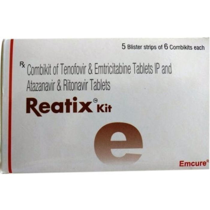 Reatix Kit with Tenofovir disoproxil fumarate + Lamivudine + Atazanavir + Ritonavir                  