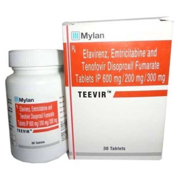 Teevir Tablet with Emtricitabine + Tenofovir disoproxil fumarate + Efavirenz               
