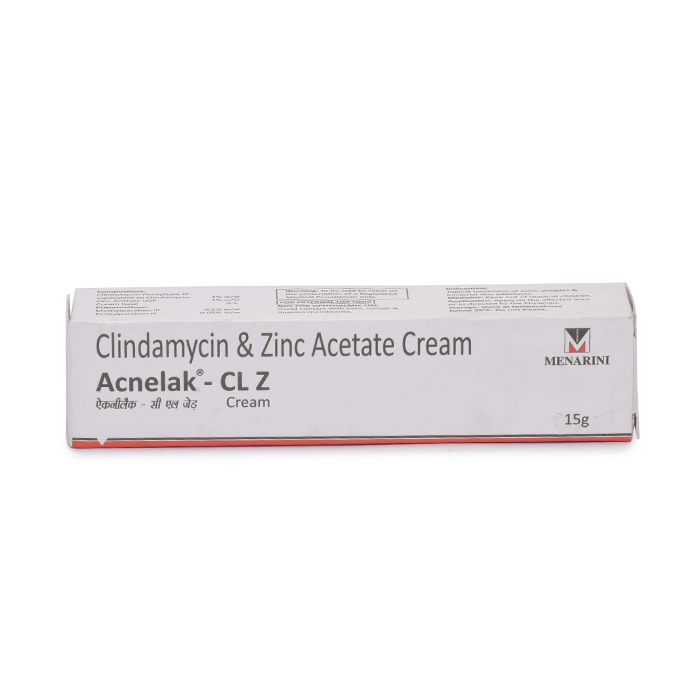 Acnelak CL Z Cream 15 gm Gel with Clindamycin & Zinc Acetate