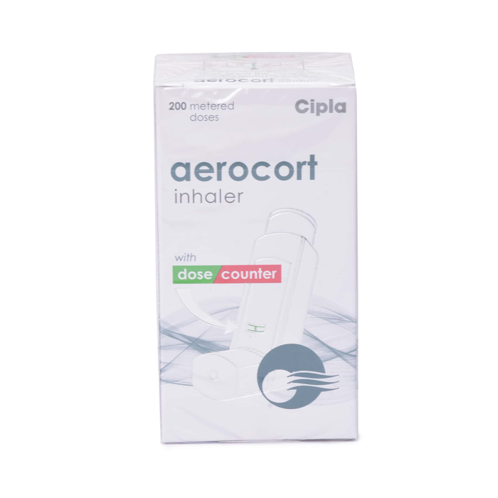 Aerocort Inhaler  50 Mcg + 50 Mcg  with Beclomethasone Dipropionate & Levosalbutamol Inhaler                    