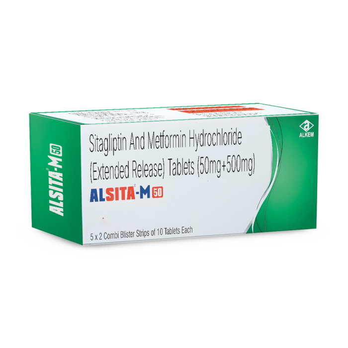 Alsita M 50mg/500mg Tablet ER