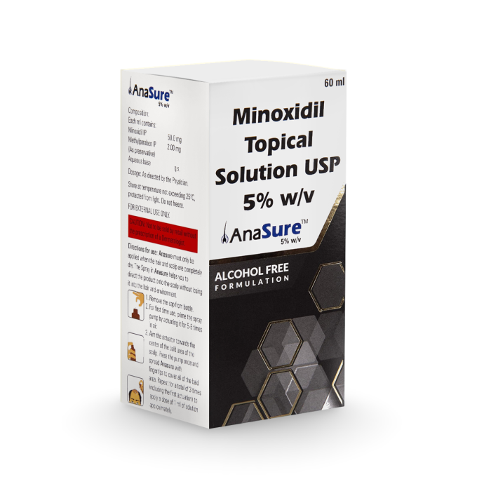 Anasure 5% Solution 60 ml with Minoxidil