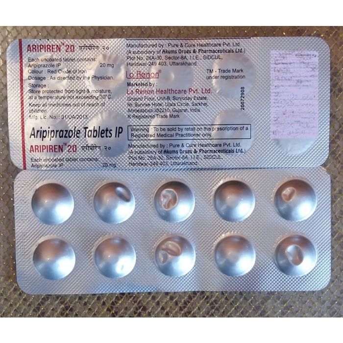 Aripiren 20 Mg Tablet with Aripiprazole