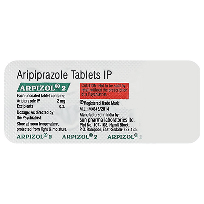 Arpizol 2mg Tablet with Aripiprazole