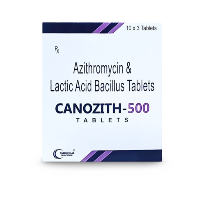 Canozith 500 Tablet with Azithromycin + Lactic acid bacillus