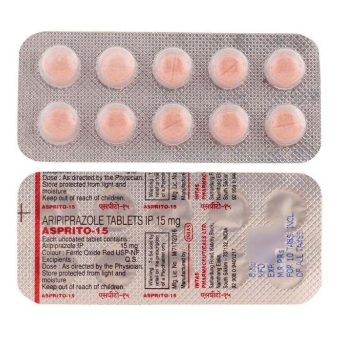 Asprito MT 15 Mg Tablet with Aripiprazole