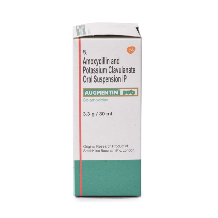 Augmentin Dry Syrup 30 ml with Amoxicillin and Clavulanic Acid 