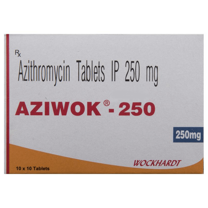 Aziwok 250 Tablet with Azithromycin