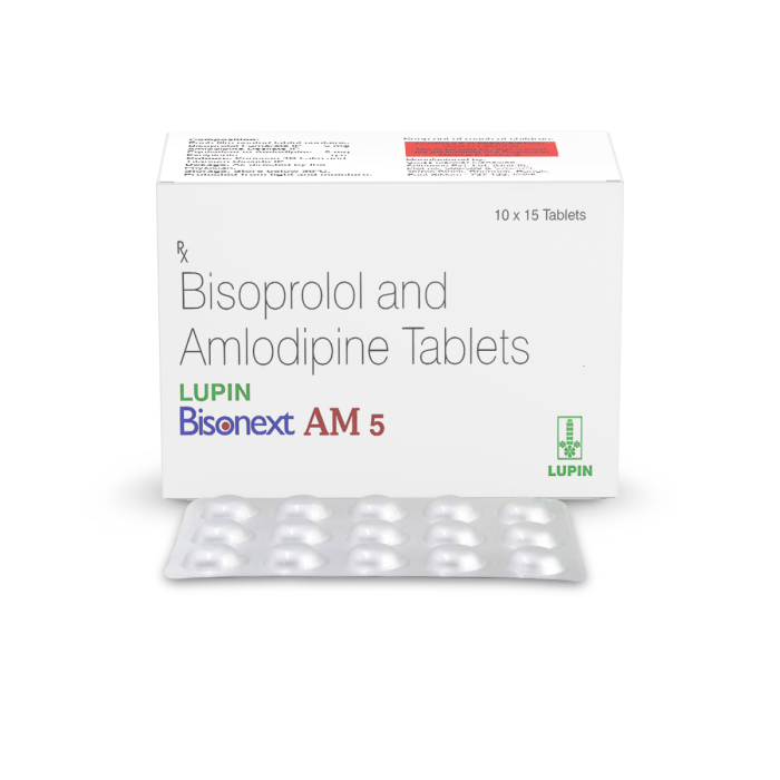 Bisonext AM 5 Tablet with Amlodipine + Bisoprolol
