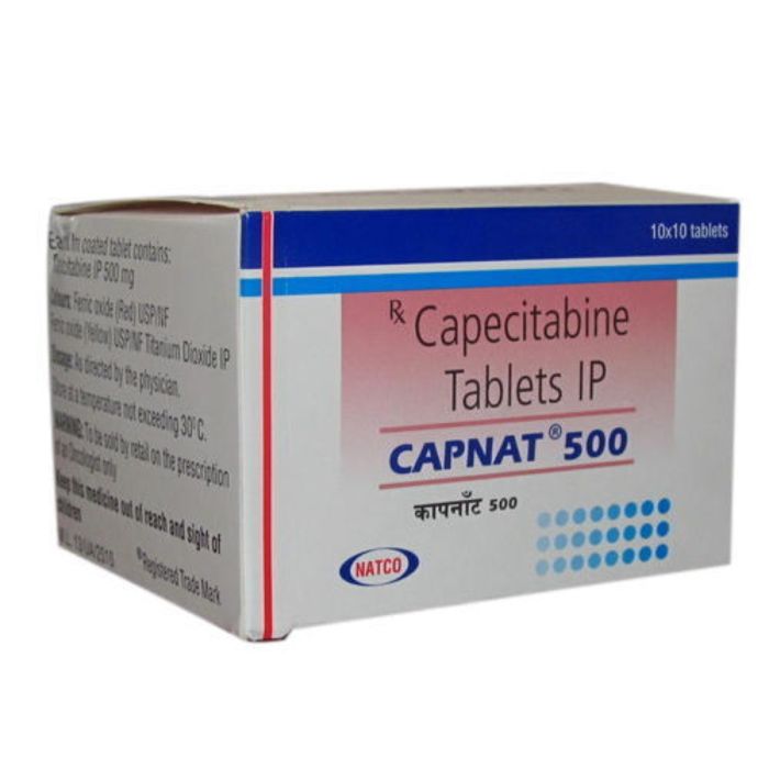 Capnat 500 Mg Tablets with Capecitabine