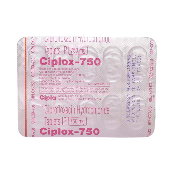 Ciplox 750 Mg tablet with Ciprofloxacin 