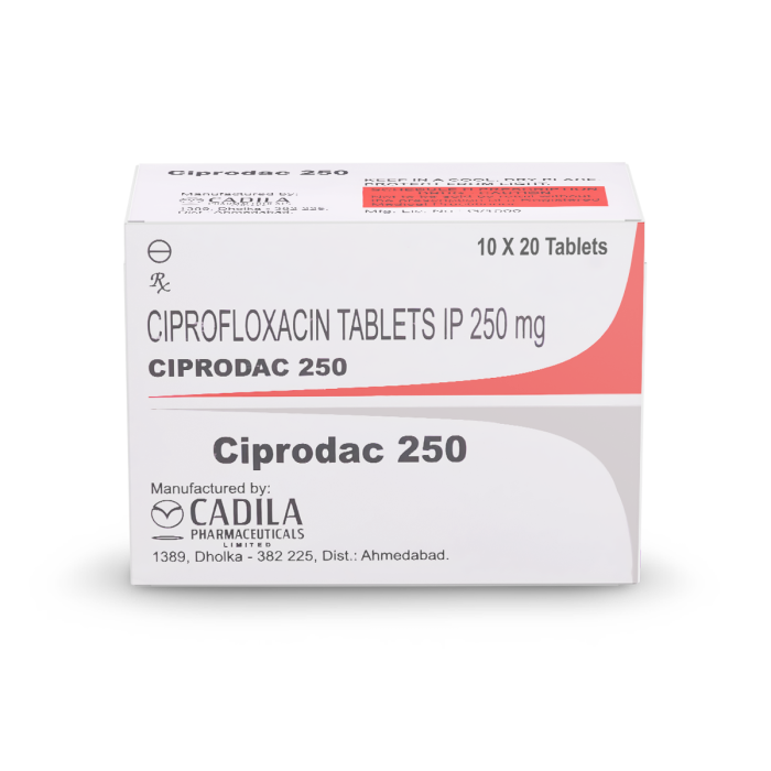 Ciprodac 250 Tablet with Ciprofloxacin