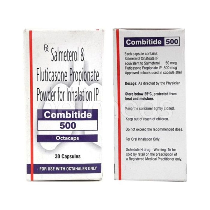 Combitide 500 Octacaps with Salmeterol and Fluticasone Propionate