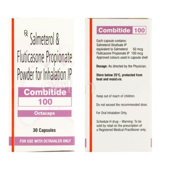 Combitide 50 Mcg/100 Mcg Octacap with Salmeterol and Fluticasone Propionate                   