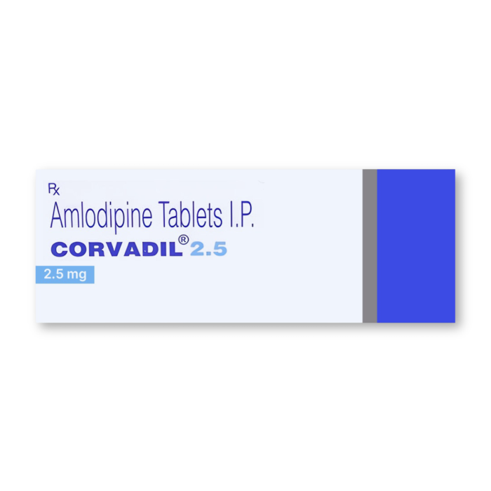 Corvadil 2.5 Tablet with Amlodipine
