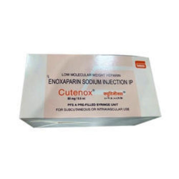 Cutenox 60 Mg-0.6ml Injection with Enoxaparin