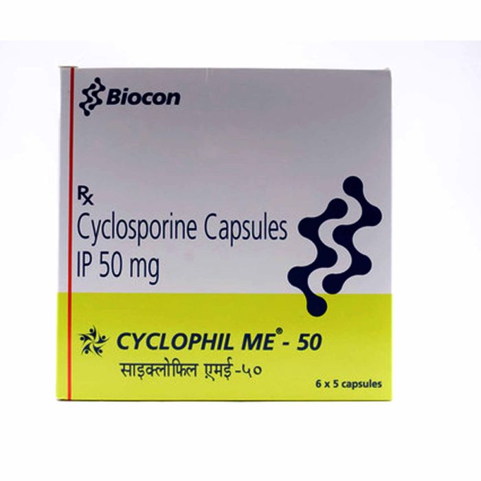Cyclophil Me 50 Mg with Cyclosporine