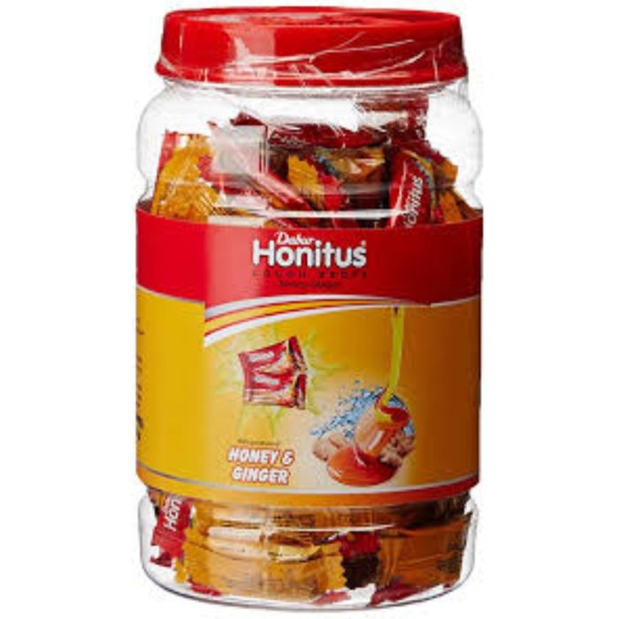 Dabur Honitus Cough Drops Lozenges Ginger Honey 