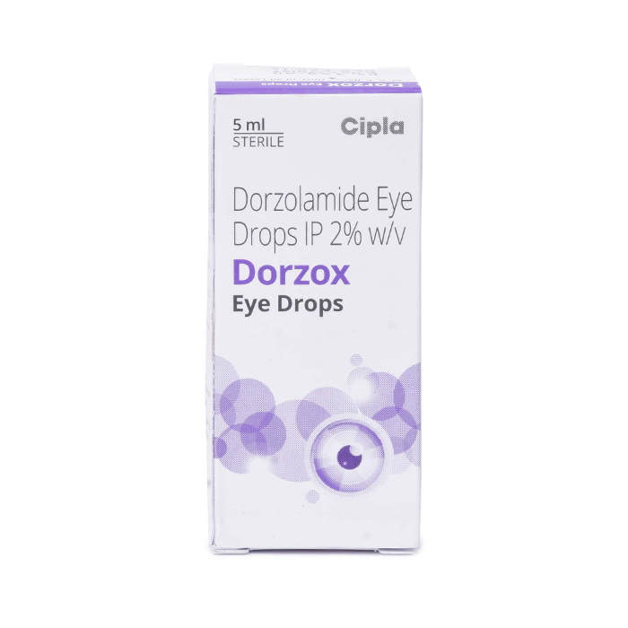 Dorzox Eye Drop 2% (5 ml) Eye Drop with Dorzolamide             