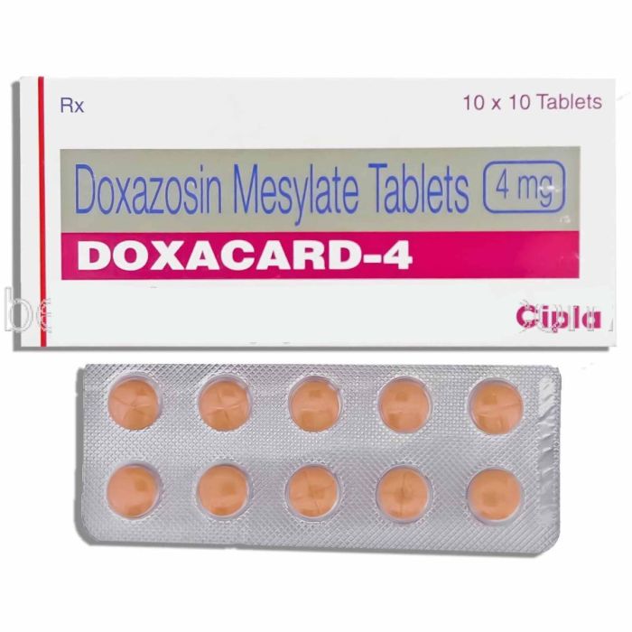 Doxacard 4 Mg Tablet with Doxazosin Mesylate      