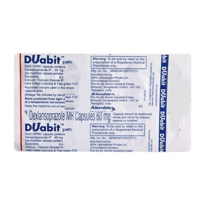 Duabit Capsule MR with Dexlansoprazole