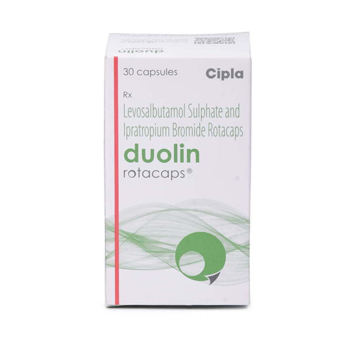 Duolin Rotacaps 100 Mg + 40 Mg with Levosalbutamol + Ipratropium Bromide     