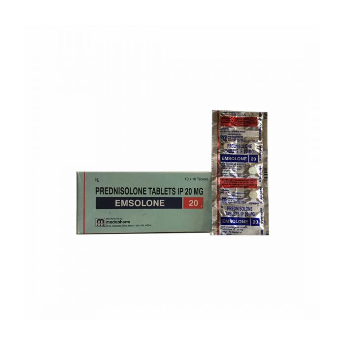 Emsolone 20 Mg Tablet with Prednisolone