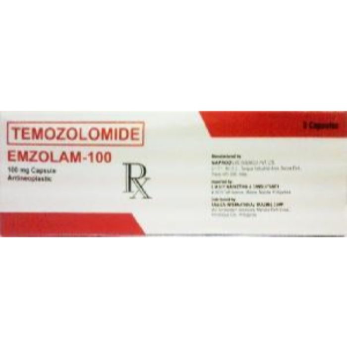 Emzolam 100 mg Capsule with Temozolomide
