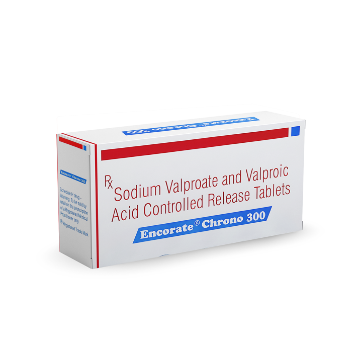 Encorate Chrono 300 Tablet CR with Sodium Valproate and Valproic Acid