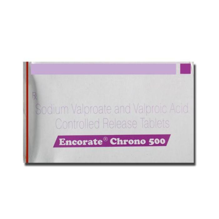 Encorate Chrono 500 Tablet CR with Sodium Valproate and Valproic Acid