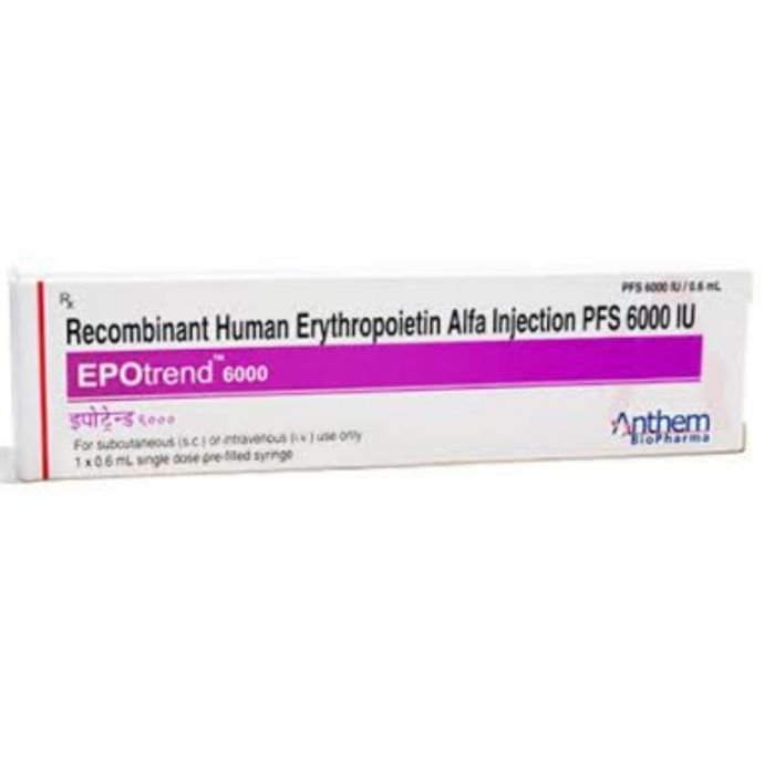Epotrend 6000 IU Injection with Recombinant Human Erythropoietin Alfa