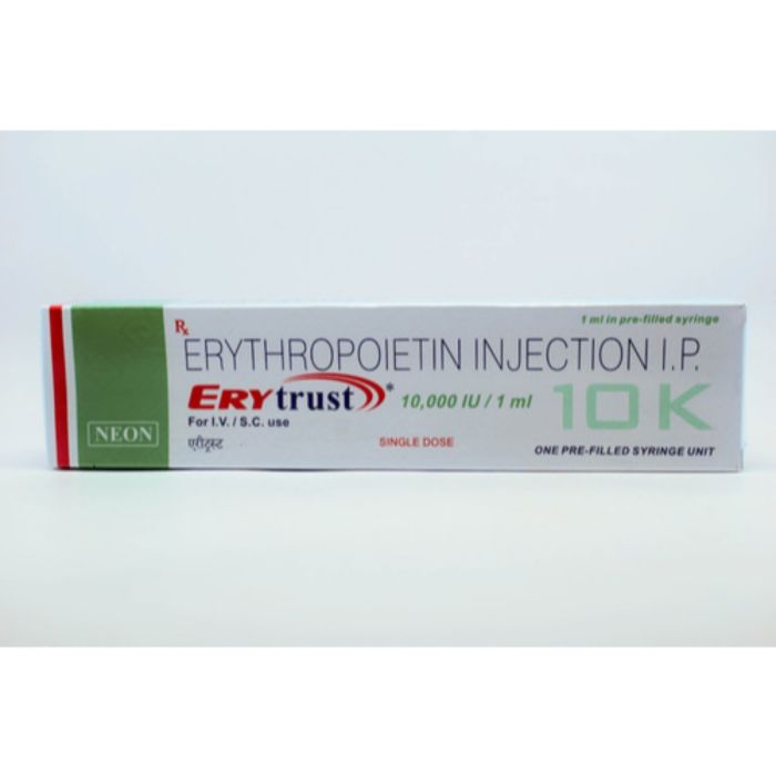 Erytrust 10000 IU 1 ml Injection with Recombinant Human Erythropoietin Alfa