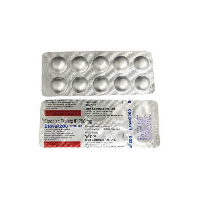 Etova 200 Mg Tablet with Etodolac