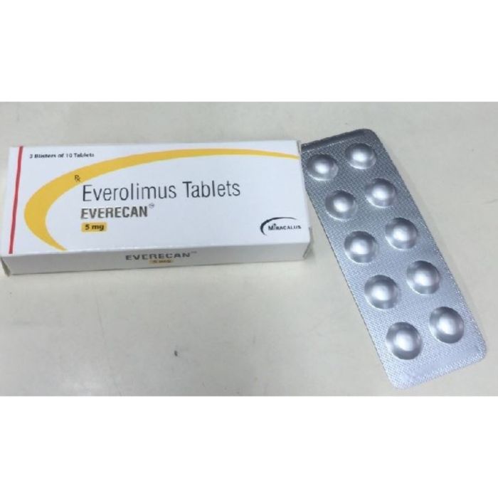 Everecan 5 Mg Tablets with Everolimus