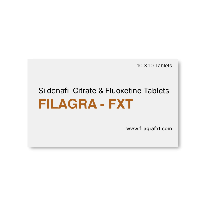 Filagra FXT 100+30 Mg With Sildenafil & Fluoxetine