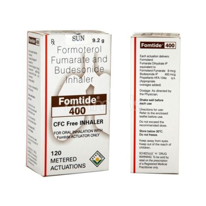 Fomtide 400 CFC Free Inhaler with Formoterol and Budesonide