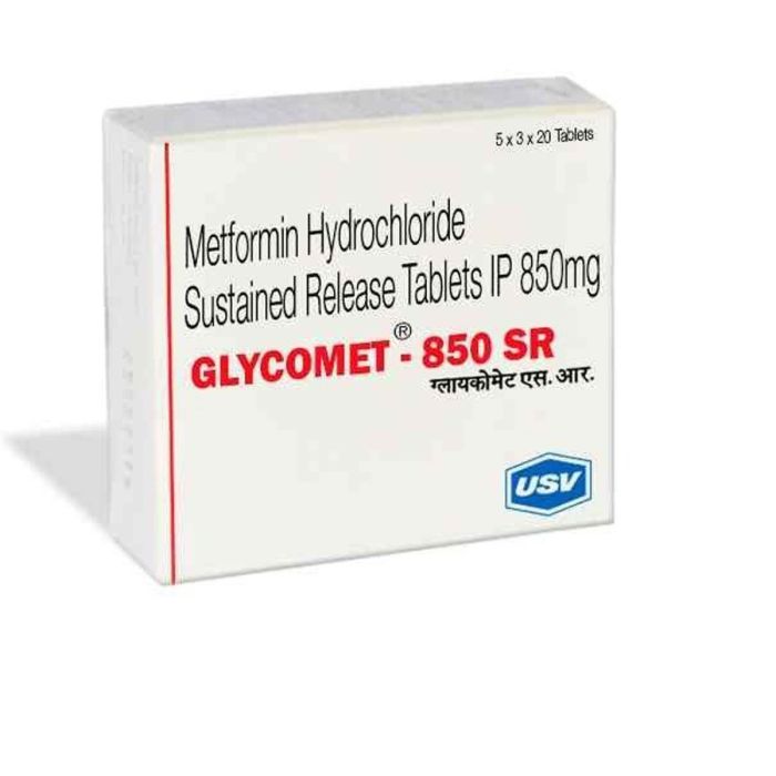 Glycomet 850 Mg Tablet SR with Metformin
