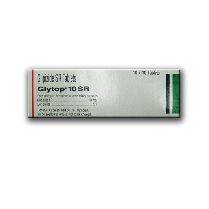Glytop 10 mg Tablet SR with Glipizide