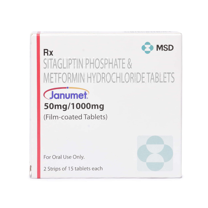 Janumet 50 + 1000 Mg with Sitagliptin and Metformin                   