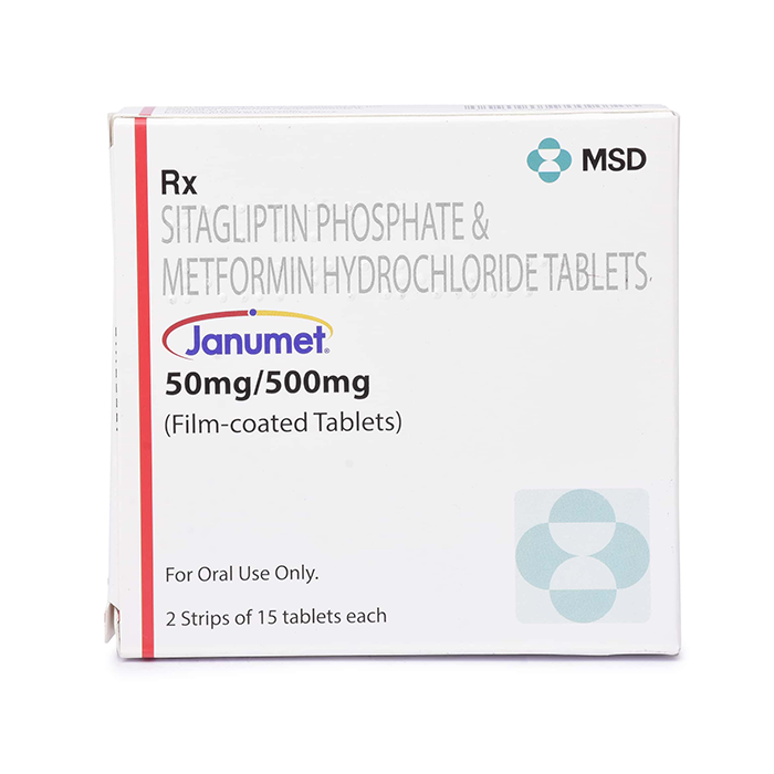 Janumet 50 + 500 Mg with Sitagliptin+ Metformin        