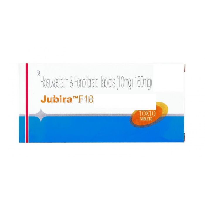 Jubira F 10 Tablet with Fenofibrate and Rosuvastatin