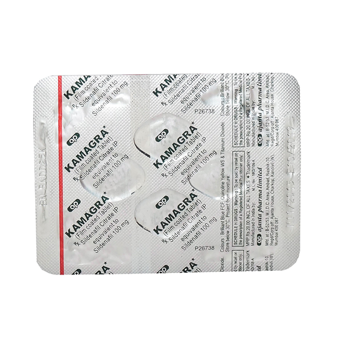 Kamagra Tablet 100mg with Sildenafil Citrate                 