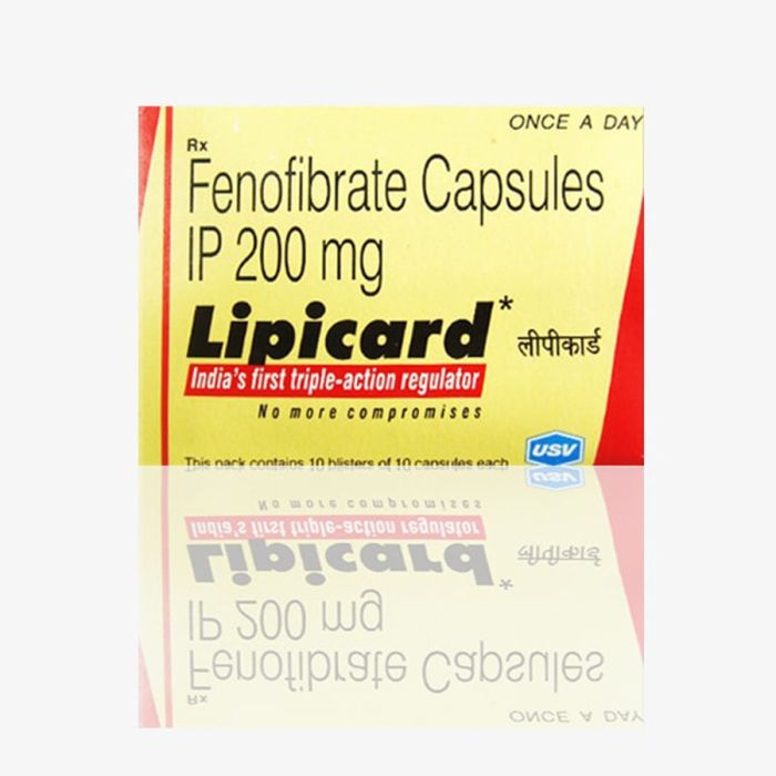 Lipicard 200 Mg Capsule with Fenofibrate