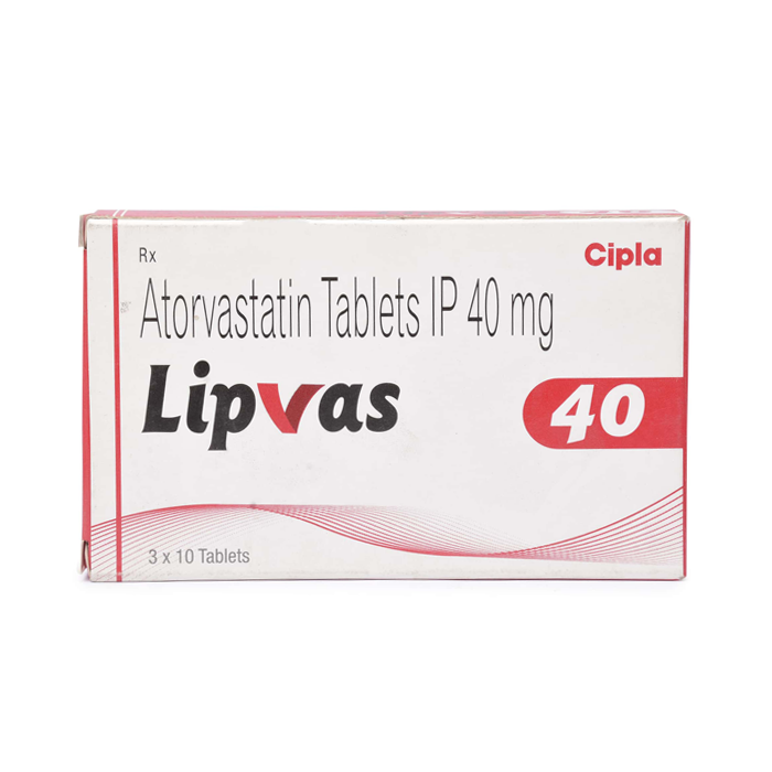 Lipvas 40 Mg with Atorvastatin                       