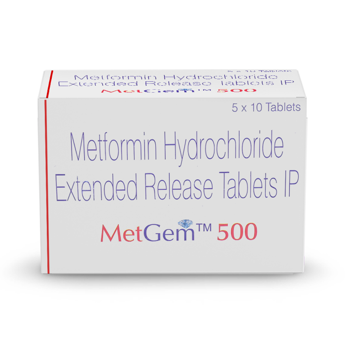 Metgem 500 Tablet ER with Metformin
