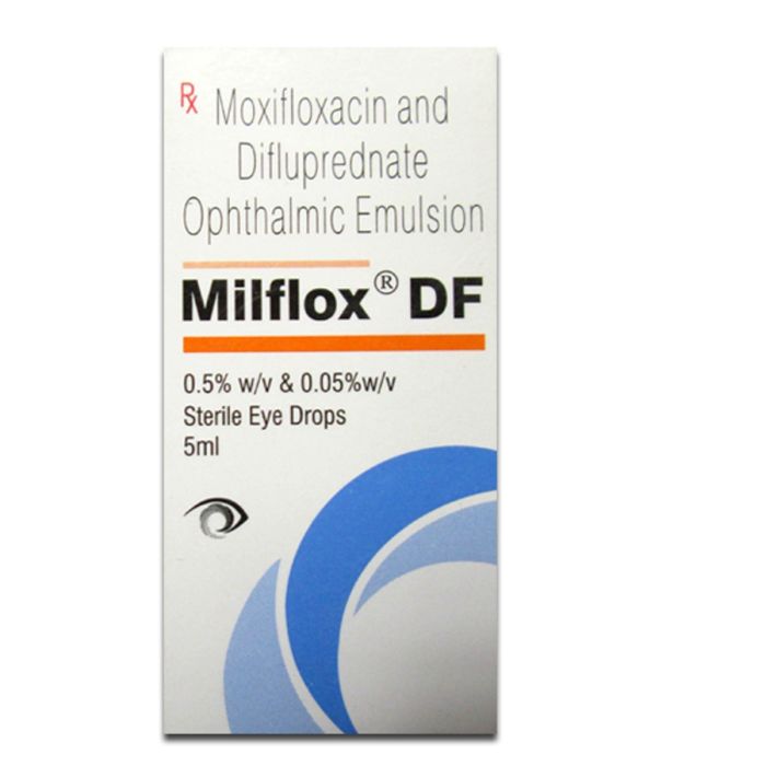 Milflox DF 5 ml with Difluprednate + Moxifloxacin