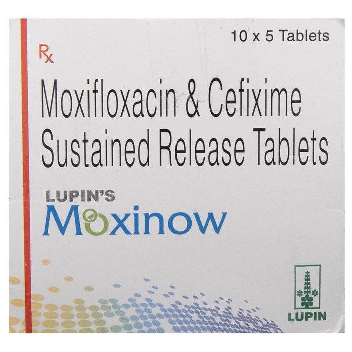 Moxinow Tablet SR with Moxifloxacin + Cefixime
