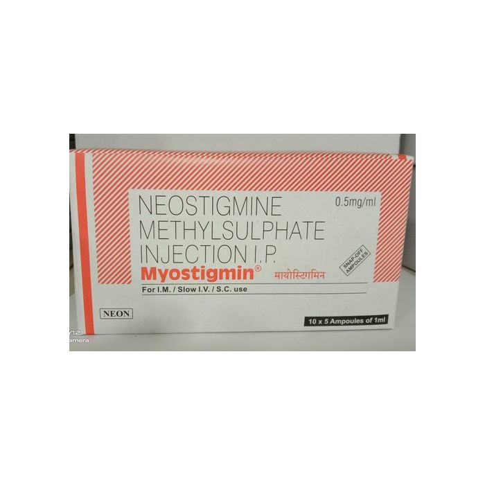 Myostigmin 0.5 Mg Injection 1ml with Neostigmine