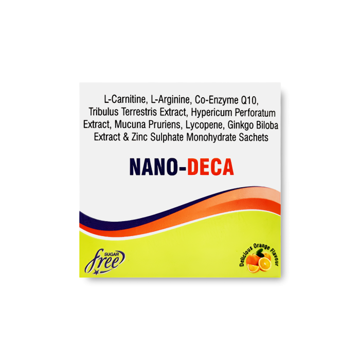 Nano-Deca Sugar Free Powder - Delicious Orange Flavour